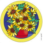 PEBEO SUNCATCHER - SUNFLOWER SGM136