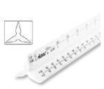 TRIANGULAR SCALE RULER 12" TMS130