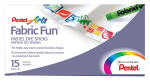 PENTEL FABRICFUN PASTEL DYE STICKS 15'S