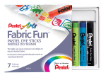 PENTEL FABRICFUN PASTEL DYE STICKS 7'S