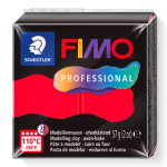 FIMO PROFESSIONAL TRUE RED 57g BLOCK 8040-200