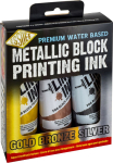 BLOCK PRINTING INK METALLIC SET  LPI/A3M