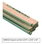 BALSA STRIP 1/16 x 1/16 x 36 6022