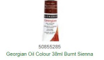 DR 38ml BURNT SIENNA GEORGIAN OIL COLOUR 111014221
