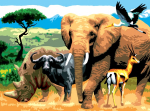 R&L AFRICAN ANIMALS JUNIOR PAINT BY NUMBERS PJL9