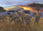 R&L SUNSET ON KILIMANJAR JUNIOR PAINT BY NUMBERS PJL21
