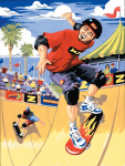 R&L SKATEBOARDER SMALL JUNIOR PAINT BY NUMBERS PJS22