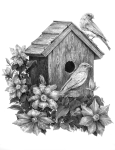 R&L SKETCHING MADE EASY - BIRDHOUSE SKBN27