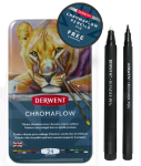 DERWENT CHROMAFLOW 24 TIN & FREE BLENDER PEN 2306216