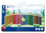 STAEDTLER NORIS COLOUR PENCIL TIN OF 36 ASSD COLOURS 185 M36