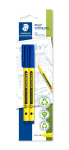 STAEDTLER NORIS HANDWRITING PEN B/CARD OF 2 BLUE 307-3 BK2