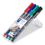 STAEDTLER LUMOCOLOR M PERMANENT WALLET 4PCS 317 WP4