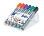 STAEDTLER LUMOCOLOR FLIPCHART MARKER 6PCS 356 WP6