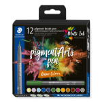 STAEDTLER PIGMENT ARTS BRUSH PEN 12 SET NATURE 371 C12-3