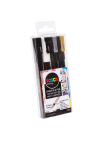 PC-3M MONO TONES 5012788004519 POSCA FINE BULLET TIP 4 PACK