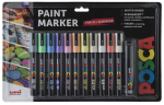 PC-5M POSCA 12 PIECE PASTEL ASSORTED 302331086