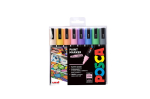 PC-5M 8pc PALE COLOURS SET POSCA MED BULLET 5012788006551