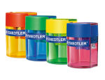 STAEDTLER SINGLE HOLE TUB SHARPENER TREND COLOURS 511006