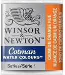 WN COTMAN WATERCOLOUR 1/2 PAN CADMIUM ORANGE 0301090