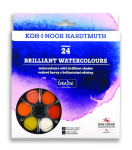 KOH-I-NOOR 24 BRILLIANT WATERCOLOUR DISC SET
