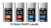 0.3mm Pencils & Leads