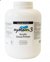 SYSTEM 3 ACRYLIC 2.25l GESSO MEDIUM/PRIMER 127025012