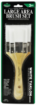 R&L 3PC WHITE TAKLON BRUSH SET RART-150