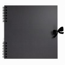 GECKO STASHY KEEPSAKE BOOK 30cm SQ 30 SH BLACK TONED CARD