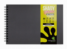 SHADY GECKO BLACK A4 LANDSCAPE 200gsm CARD SKETCHBOOK GEC401