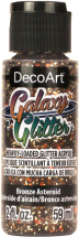 DECO ART GALAXY GLITTER BRONZE ASTEROID DGG12-30