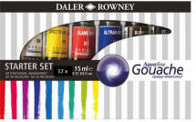 DR AQUAFINE GOUACHE 12x 15ml SET 136901001