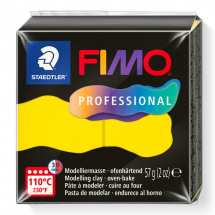 FIMO PROFESSIONAL TRUE YELLOW 57g BLOCK 8040-100