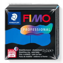 FIMO PROFESSIONAL TRUE BLUE 57g BLOCK 8040-300