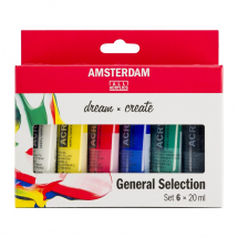 ROYAL TALENS AMSTERDAM ACRYLIC 6 SET 6 x 20ml 17820406