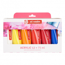 TALENS ART CREATION ACRYLIC COLOUR SET 12 X 75ML 3582812M