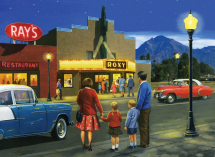 R&L A NIGHT AT THE MOVIES LARGE PAINT BY NUMBERS PAL41