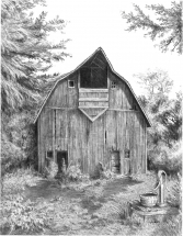 R&L SKETCHING MADE EASY - OLD COUNTRY BARN SKBN1