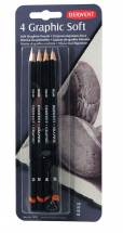 DERWENT GRAPHIC SOFT SKETCHING BLISTER 4 39005