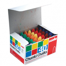 CHUNKI CHALKS - 40 ASSORTED AS29