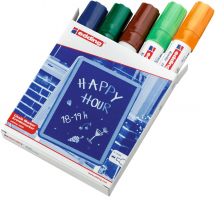 EDDING E-4090/5 CHALK MARKER SECOND COL ASSSORT 4-4090099