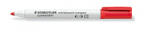 STAEDTLER LUMOCOLOR COMPACT WHITEBOARD MARKER RED 341-2