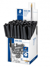 STAEDTLER 430 STICK BALLPOINT PEN BOX MED BLACK 50PCS