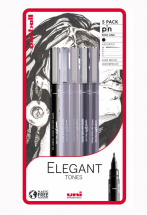 UNI PIN 5PC PLASTIC FREE PACK ELEGANT TONES 238212795