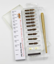 Wm. MITCHELL R.H. LEFT OBLIQUE NIBS 1.5 35202  ROUND HAND