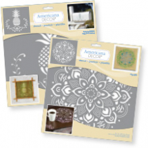 BROCADE 6inchx6inch AMERICANA® DECOR™ STENCIL