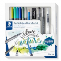 STAEDTLER DESIGN JOURNEY SET HANDLETTERING X WATERCOLOUR