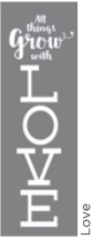 LOVE 6inchx18inch AMERICANA® DECOR<sup>(TM)</sup> STENCIL