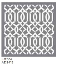 LATTICE 18inchx18inch AMERICANA® DECOR<sup>(TM)</sup> STENCIL