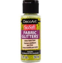 SOSOFT GOLD GLITZ 59ml FABRIC ACRYLIC DSSFG03-30