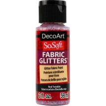 SOSOFT RED TWINKLE 59ml FABRIC ACRYLIC DSSFG07-30